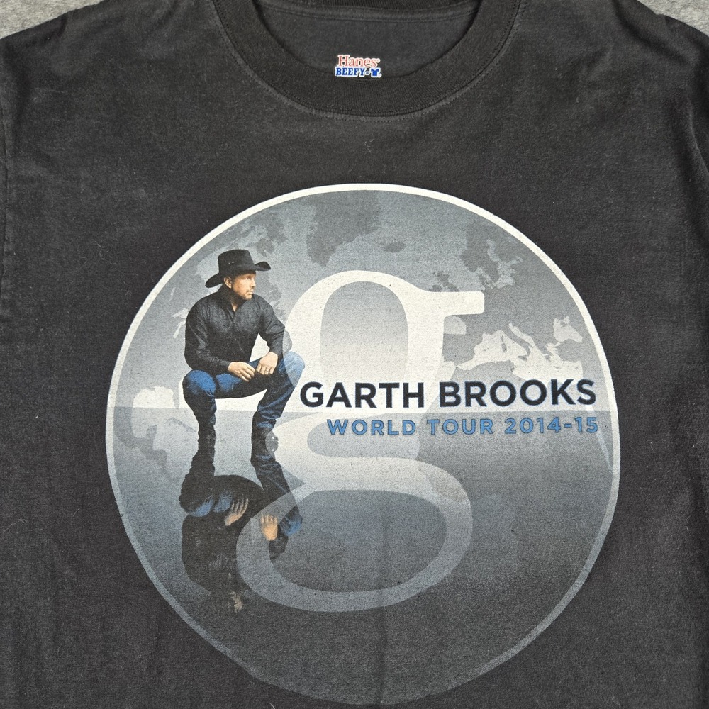 Garth Brooks Tour T-shirt Medium World Tour Concert 2014-2015 Country Music Tee - Picture 2 of 9